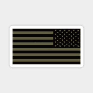 Reverse Green American Flag Magnet