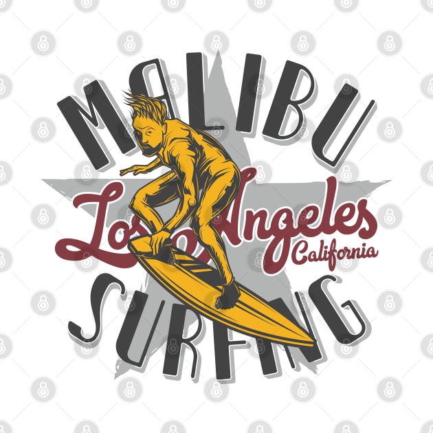 Malibu surfing by Design by Nara