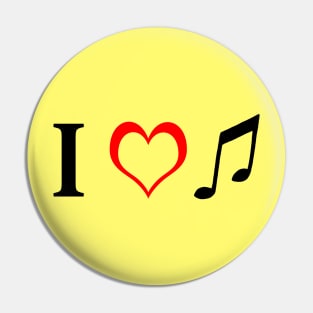 I love music Pin