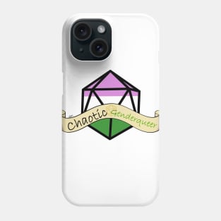 Dnd Chaotic Genderqueer Dice Phone Case