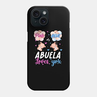 Baby Bears k Or Blue Abuela Loves You Gender Reveal Phone Case