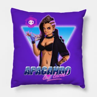 NEONWAVE SOMBRA colored Pillow