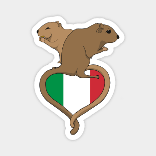 Gerbil Italy (light) Magnet