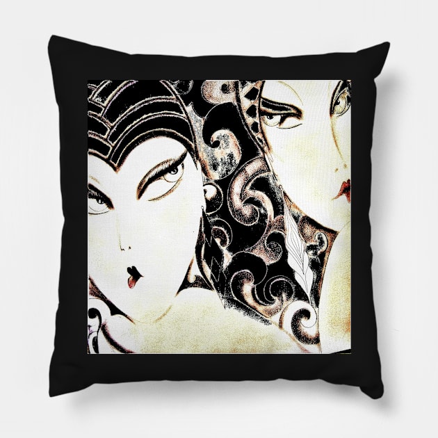 DECO DUO Jacqueline Mcculloch House of Harlequin Pillow by jacquline8689