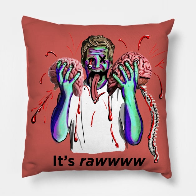 Gordon Ramsay, Brain eating Zombie Pillow by SmerkinGherkin