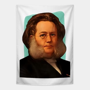 Norwegian playwright Henrik Ibsen Illustration Tapestry