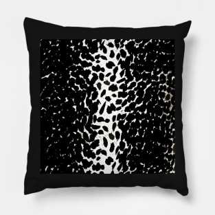 Animal Print Cheetah Black and White Pillow