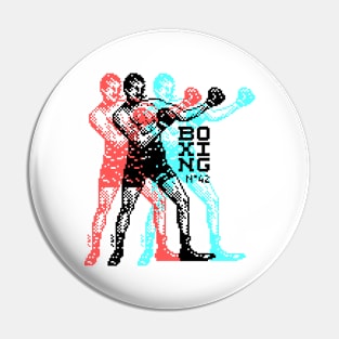 Classic Boxer Pixel Design Pin