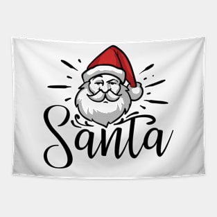 Cute Santa quotes design Tapestry