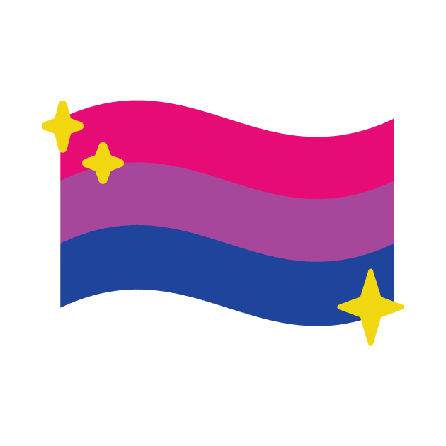 Bisexual Pride Flag Sparkle Emoji by lavenderhearts