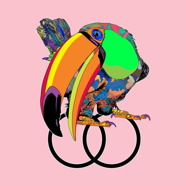 Toucan Empathy Psychedelic Costa Rica by Meditate and Sloth