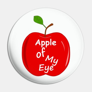 RED Apple Of My Eye Pin