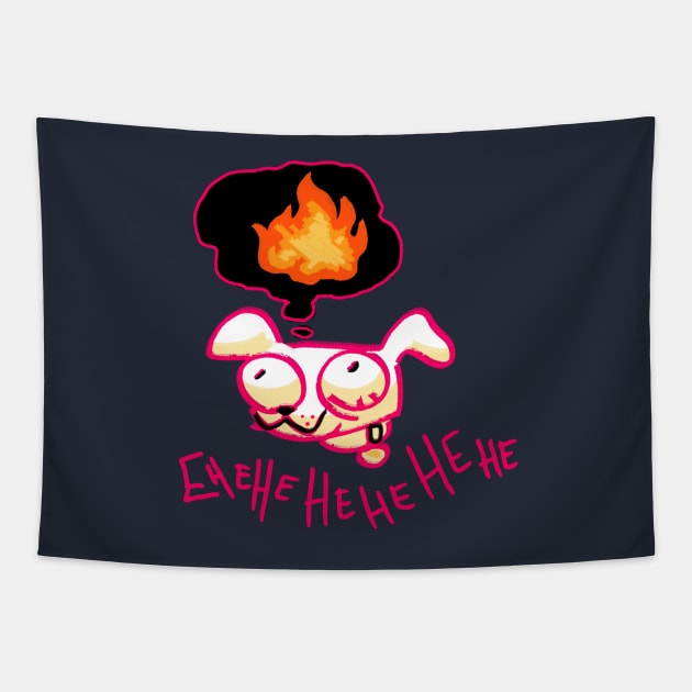 Ehehehehehe fire Tapestry by KO-of-the-self