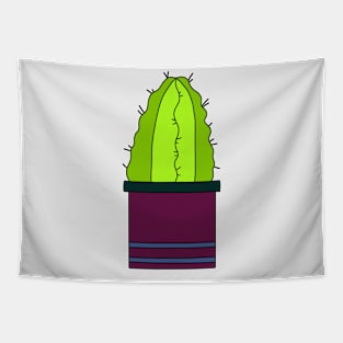 Cute Cactus Design #51: Purple Pot Cactus Tapestry