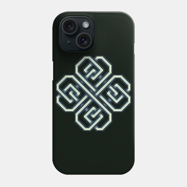 Celtic Four Leaf Clover Phone Case by Pixel Dreams