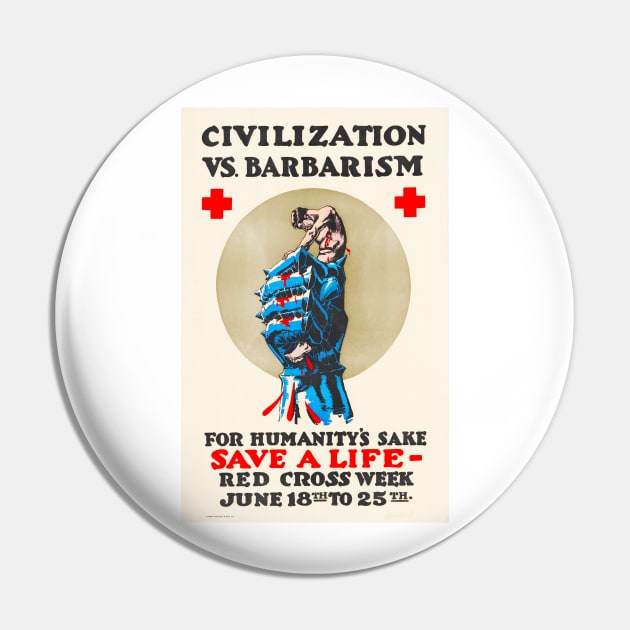 Civilization vs Barbarism Pin by pocketlama