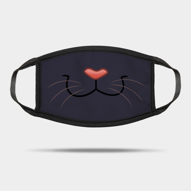 Happy Black Cat Smile Closed Cat Mask Mask Teepublic