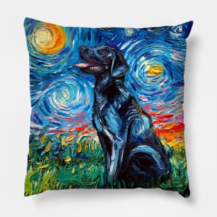 Black Labrador Night Pillow