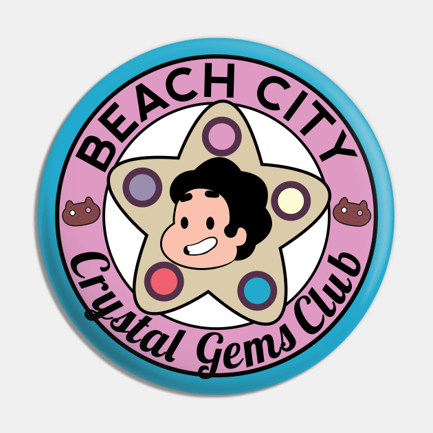 Beach City Crystal Gems Club Pin by andsteven