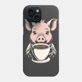 Pig and Coffee Phone Case