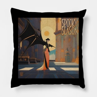 Halloween Spooky Season Contemplating Countess Pillow