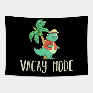 Vacay Mode Beach Summer Vacation Family Cool Dinosaur Tapestry