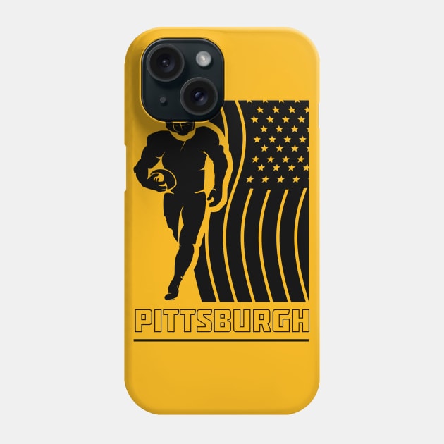 Pittsburgh Football Team Color Phone Case by Toogoo