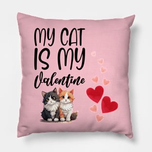 Valentine's Day Cat Pillow