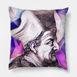 Lorenzo Valla Pink Portrait | Lorenzo Valla Artwork 8 Pillow