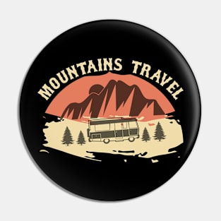 Mountains Travel Pin