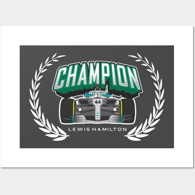 Lewis Hamilton Champion - Lewis Hamilton - Posters and Art Prints