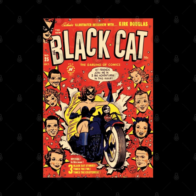 BLACK CAT Vintage Comic Book by RCDBerlin