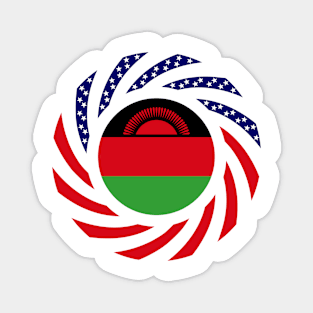 Malawian American Multinational Patriot Flag Series Magnet