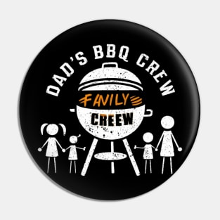 Dad's BBQ Crew: Family Fun Pin