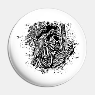 Downhill Rush (black) Pin