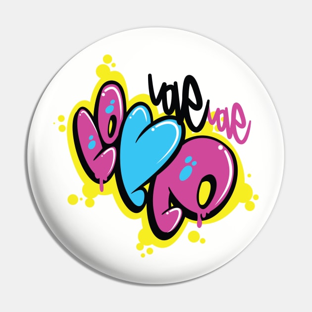 Love Throwie (Blue Heart) Pin by Toon 92