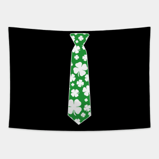 Irish Shamrock Clover Tie Funny St Patricks Day Tapestry