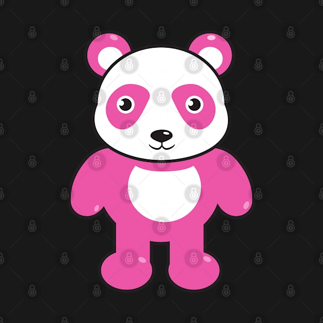 Adorable Cute Pink Panda by penandinkdesign@hotmail.com