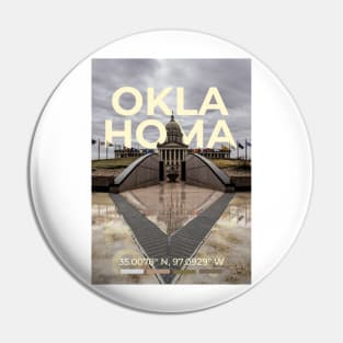 Oklahoma Travel Poster Pin