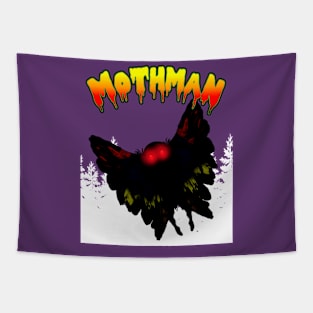 Mothman West Virginia Wing Humanoid Moth Retro Vintage Tapestry