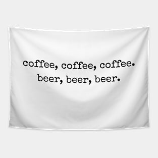 Funny Coffee Beer T-Shirt Mug Coffee Mug Apparel Hoodie Sticker Gift Tapestry