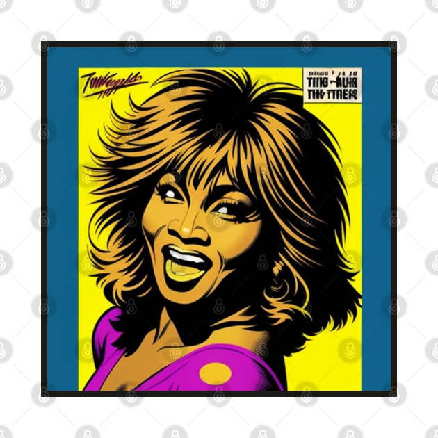 Turner Greatest Hits Vinyl Record Pop Art V by musicgeniusart