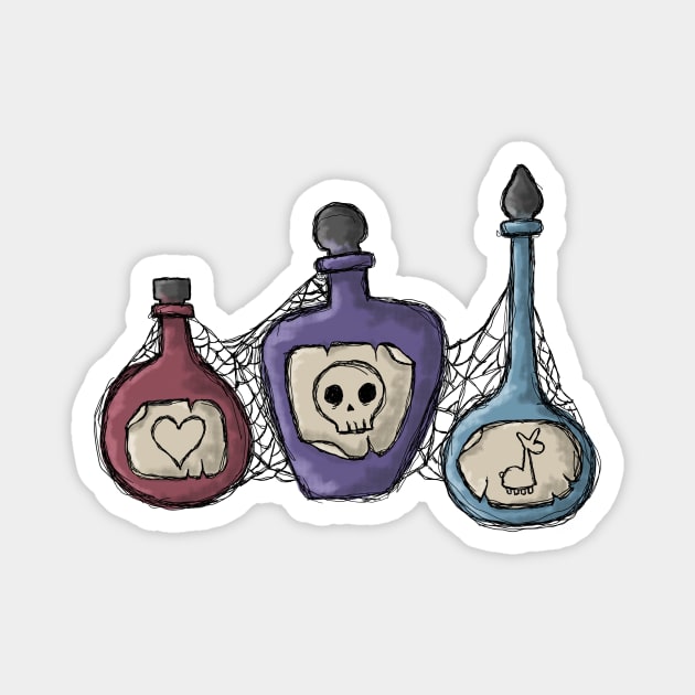 Potion Bottles Magnet by MandrakeCC