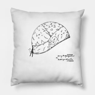 Water polo cap vintage patent drawing Pillow