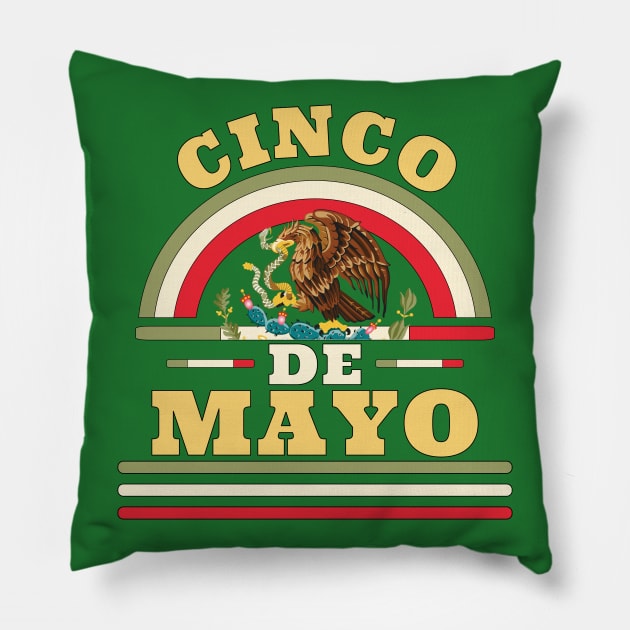 Happy Cinco de Mayo - 5 de Mayo Pillow by OrangeMonkeyArt