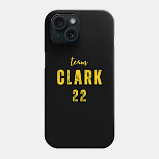 team clark 22 Jersey yellow Phone Case
