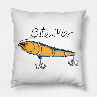 Bite Me Fishing Lure Pillow