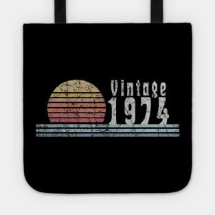 Vintage 1974 1974 Birthday Born In 1974 Tote