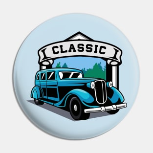 Classic Car Badge Pin