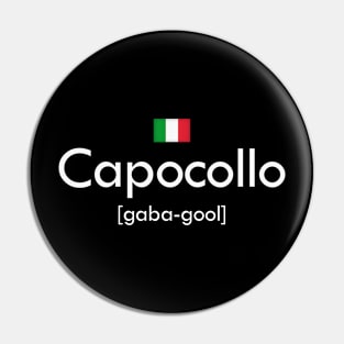 capocollo gobagool t-shirts definition Pin